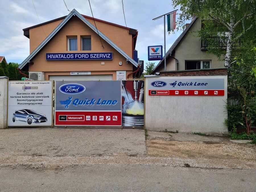 A FordKasza szerviz épülete, Ford Quick Lane partner